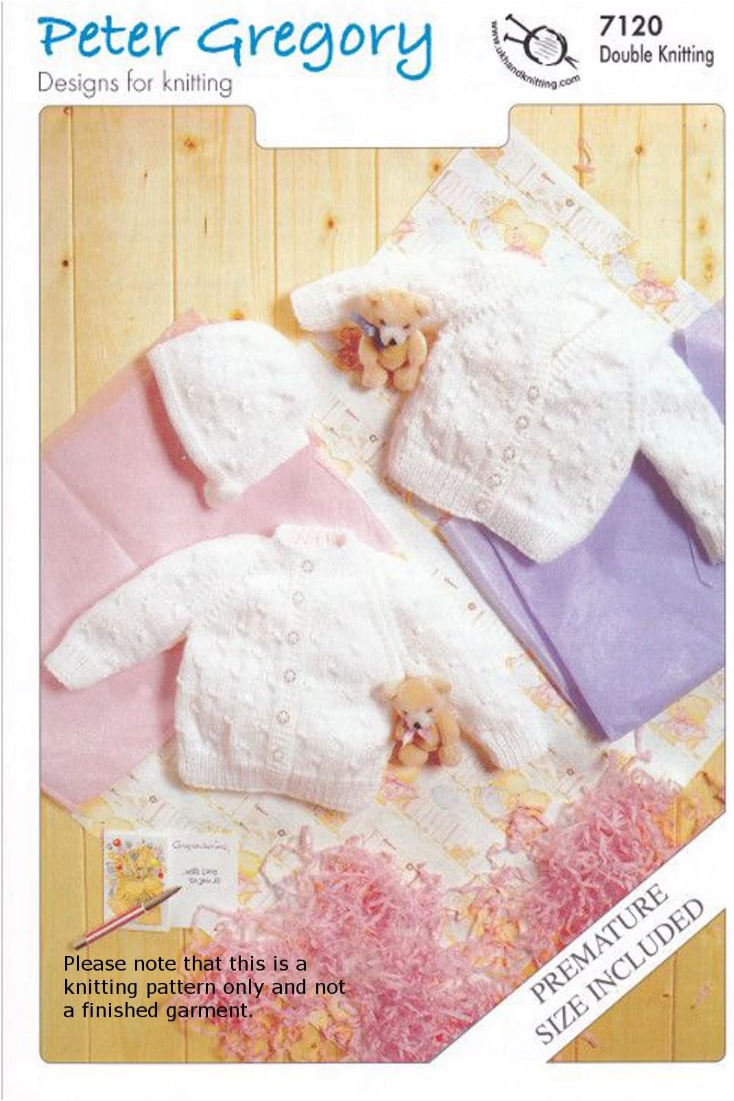 Baby Double Knitting Pattern - PG 7120 Cardigans and Bonnet.