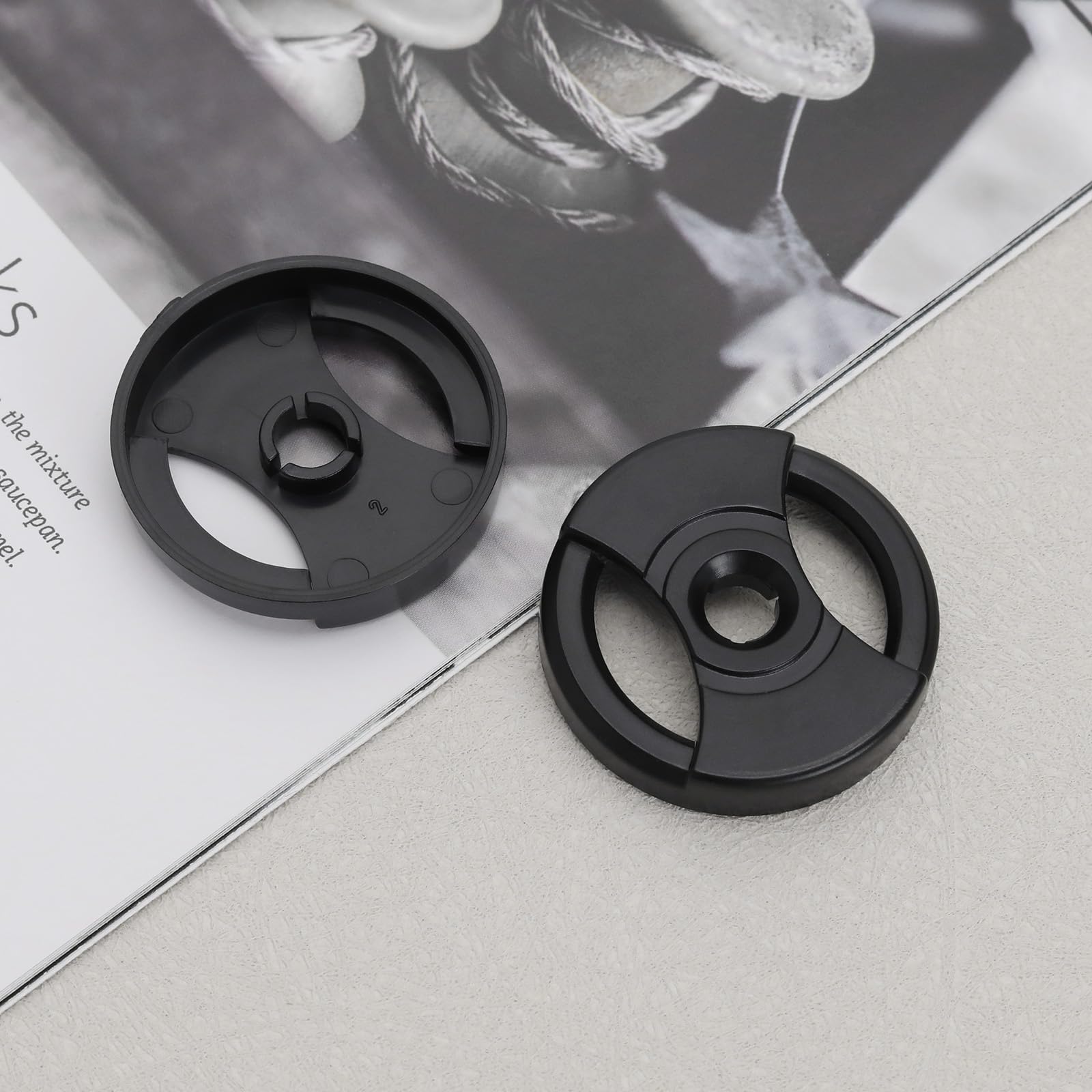 Adattatore per Dischi, Adattatore per Giradischi in Alluminio, Accessorio per Grammofono RPM, Adattatore RPM in Alluminio, Accessori per Strumenti Musicali (Rosso