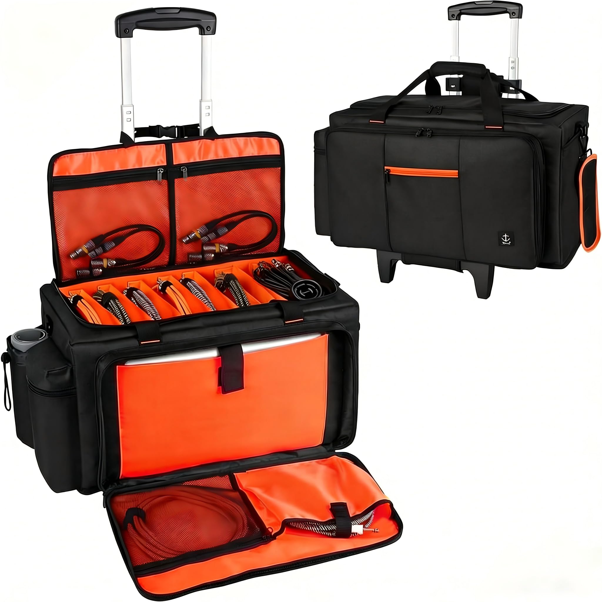 【7セット売り】G-SOUZ BLACKBOX G-RAP DJ ＷMIX Amazon.com: Timoxi Large Rolling DJ Bag Built-in Sturdy Support