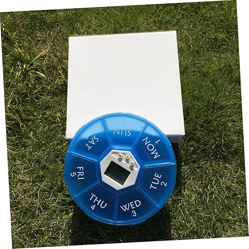 Miniatura 8 de LALAFINA 2PCS 7 Medication pastilleros para medicamentos Medication Organizer Medicines Reminder Pill Organizer Automatic Alarm Clock
