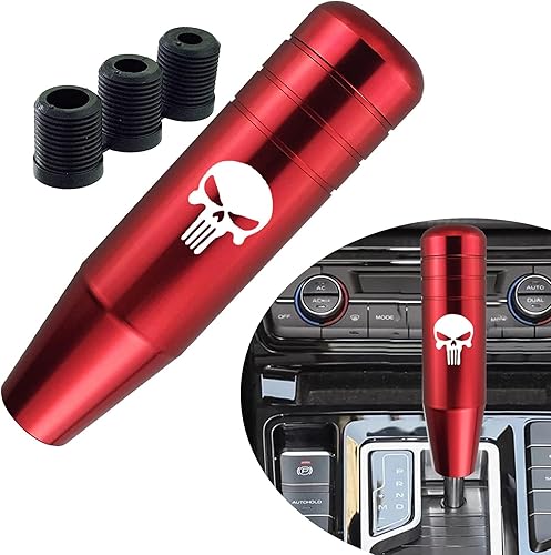 Miniatura 1 de 1 perilla de transmisión de automóvil, manija de palanca de cambio de metal de mano pesada de 5.11 x 1.37 pulgadas, accesorios decorativos