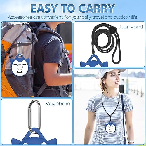 Miniatura 5 de Bonita funda de dibujos animados para Pokemon GO Plus + 2023, funda de silicona con llavero y accesorios de cordón para Pokemon GO Plus Plus, funda