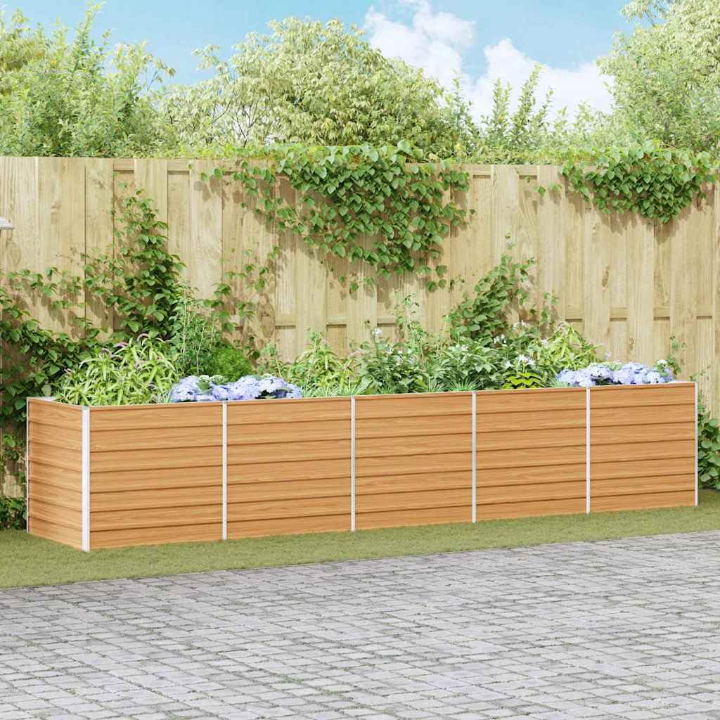 Jardinière surélevée en acier pour aménager un grand potager de jardin