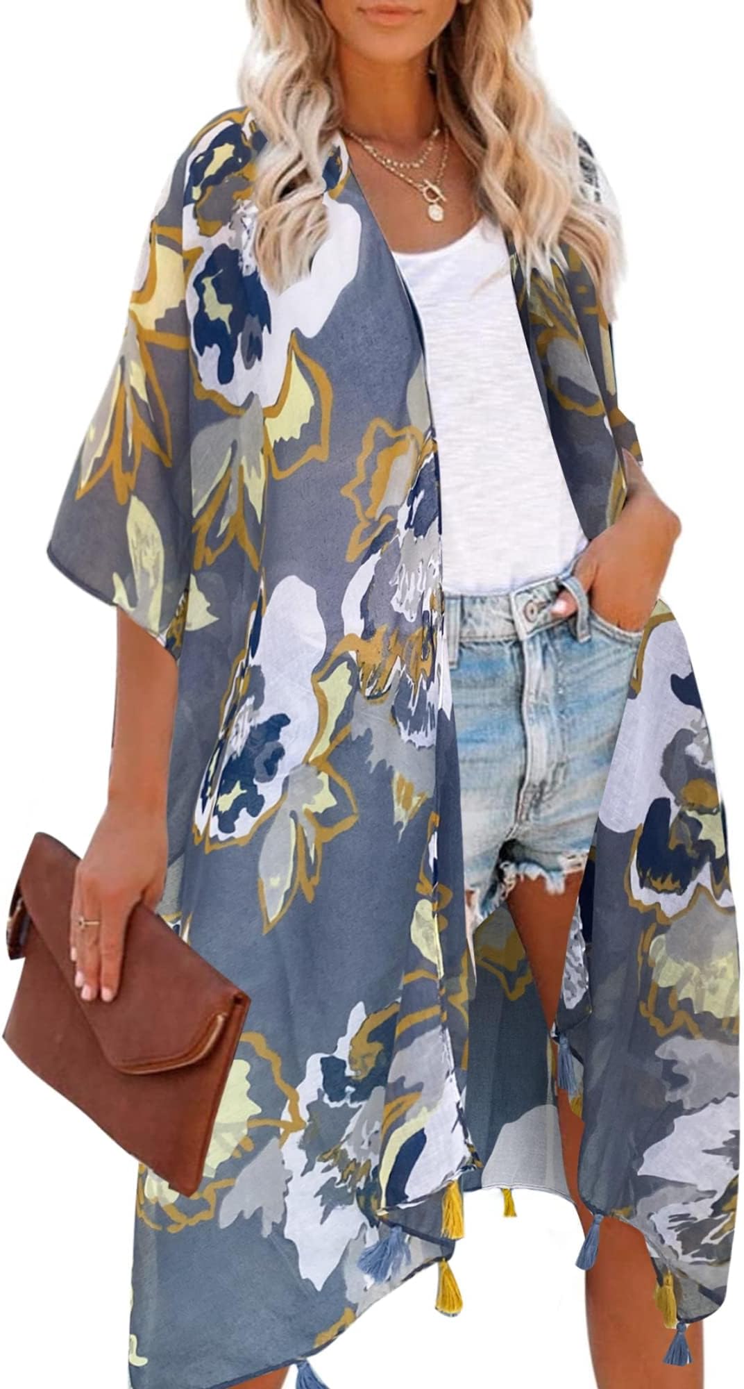 Women Summer Bikini Kimono Bathing Suit Cover Ups for Swimwear
