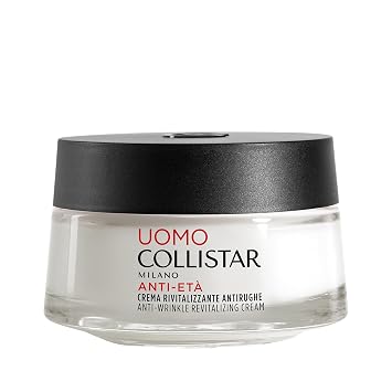 Collistar Linea Uomo Crema Antirughe Rivitalizzante, Previene le Rughe e Rimpolpa Quelle Esistenti dallinterno, Crema Non Grassa e di Facile Assorbimento, Pelle piu Tonica ed Elastica, 50 ml