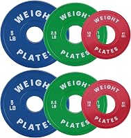 GarveeTech Fractional Bumper Plates 2-Inch Rubber Coated (1.25-37.5LB) - Micro Loading Change Plates for Olympic Barbell Home Gym