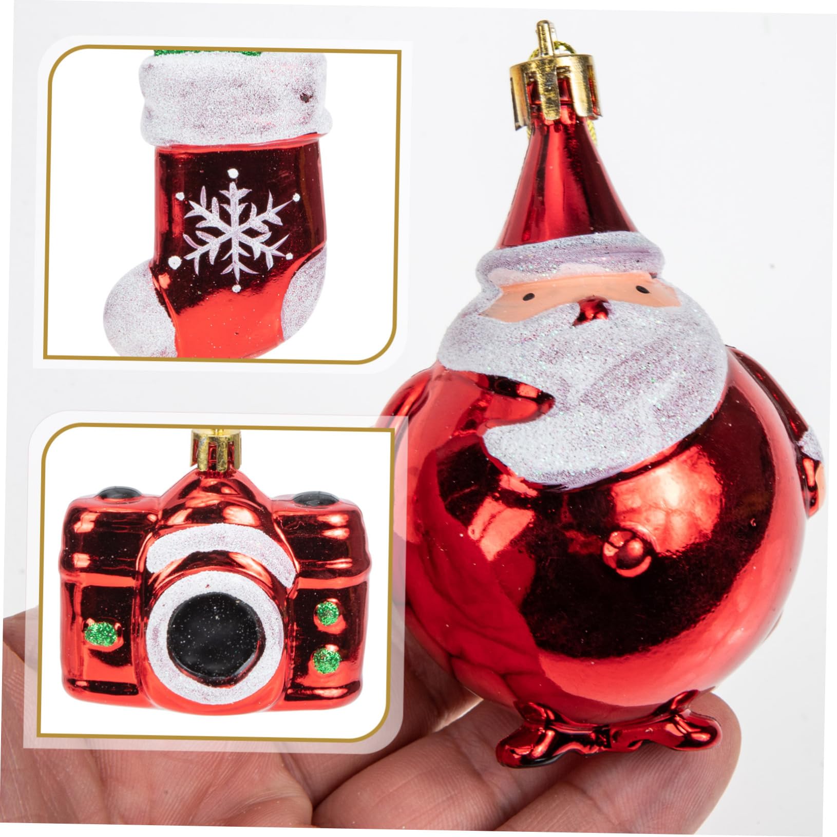 Ciieeo STK Christbaumschmuck weihnachtsdeko Weihnachts Party Weihnachtsbaum roter Anhänger Weihnachtsbaum hängende Verzierung Baumschmuck Anhänger Weihnachtsschmuck zum Aufhängen