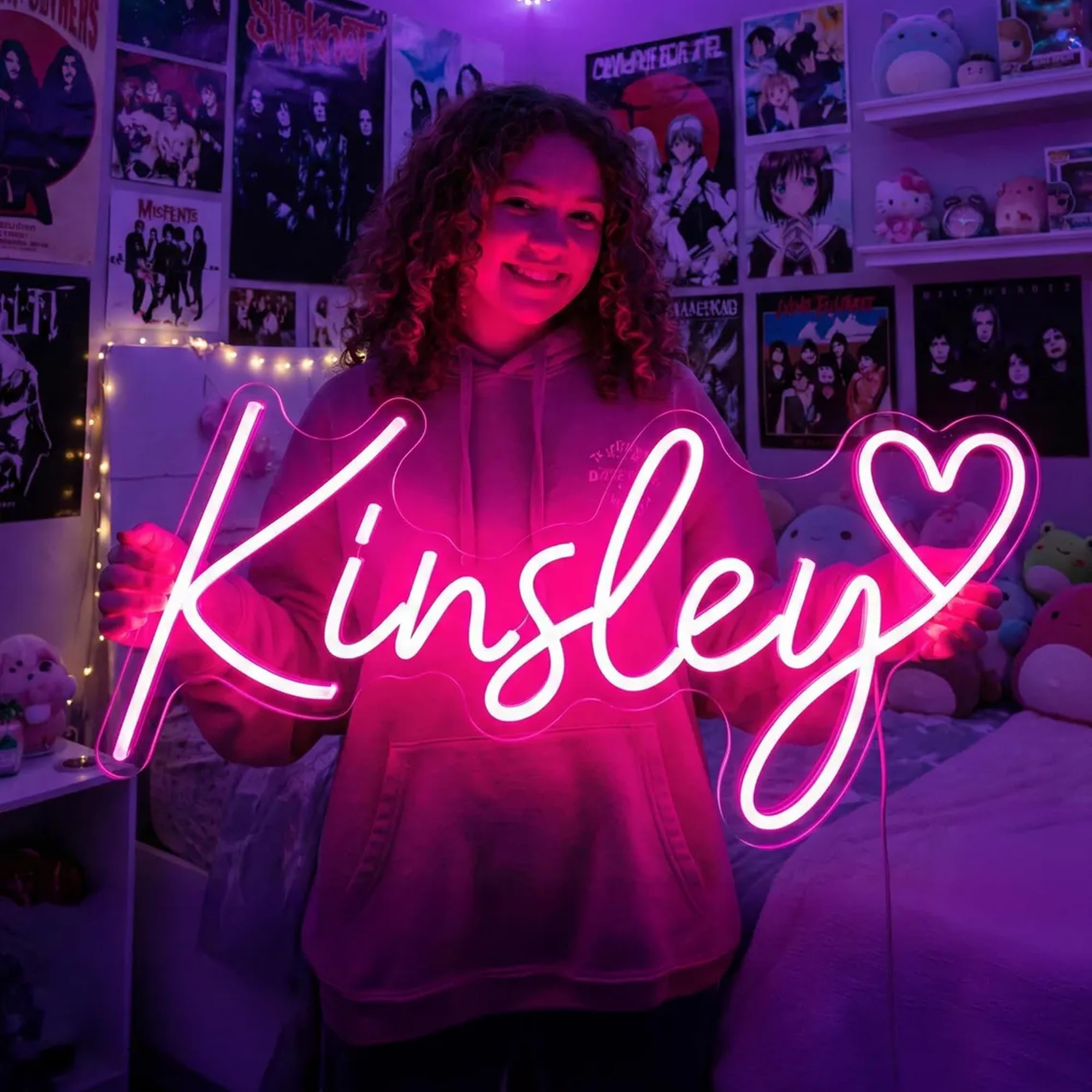 Enseigne Néon LED Astronaute Personnalisable - Lumière Dimmer Pour Chambre Gaming, Anniversaire, Bar Ou Mariage