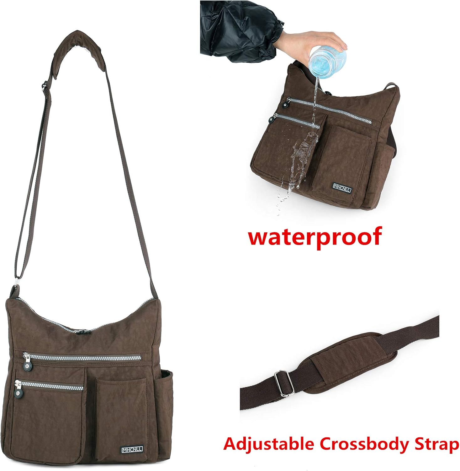 MHCNLL Crossbody Bag with Anti Theft RFID Pocket - Women Lightweight Water-Resistant Purse - Image 4