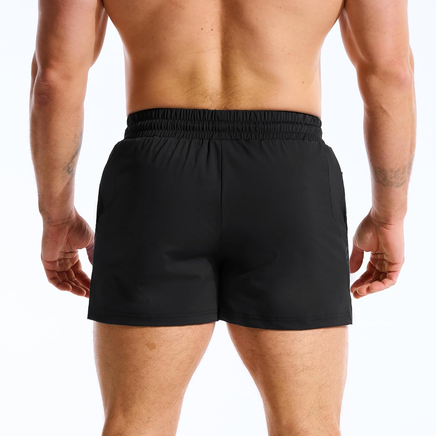 BROKIG Men's LightArmor Training Gym Shorts with Zip Pocket,3" Quick Dry Cooling Summer Running Shorts for Beach Workout