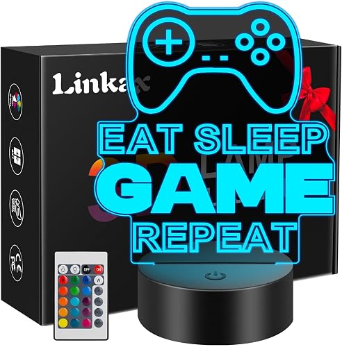Linkax 3D Illusion Lamp: A Colorful Night Light Gift for Gamers