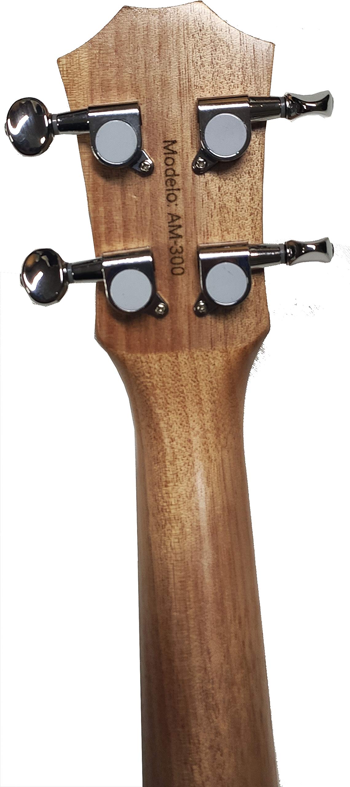 Ukulele Soprano 21" Abete UKAM mod.AM-300, con accordatore a pinza, capotasto speciale ukulele, custodia imbottita con tracolla, set di corde extra e plettri.