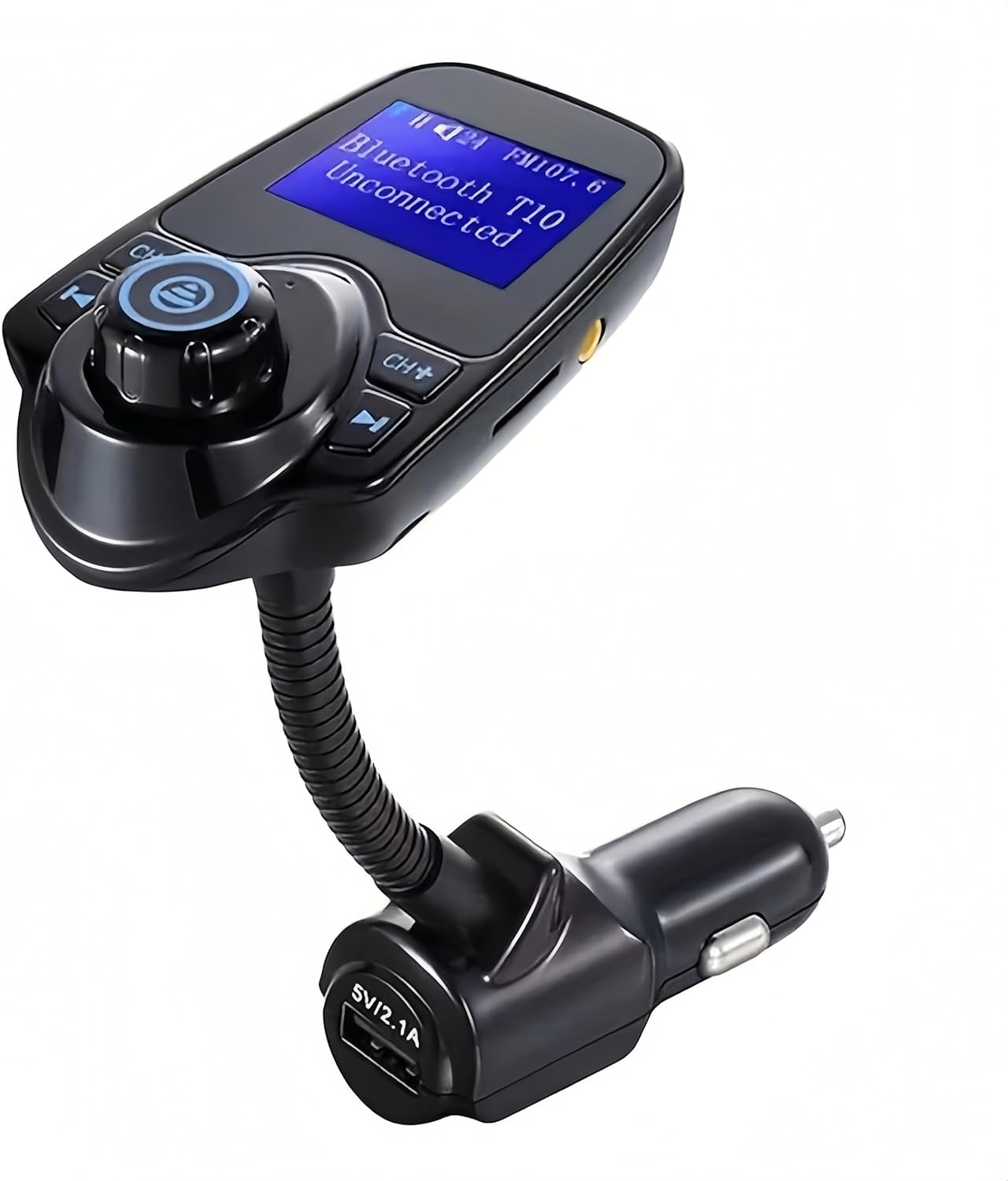 Wireless 5.0 Car Bluetooth FM Transmitter, 1.44″ Display Flexible Gooseneck, Handsfree Call Wireless Music Stereo Audio Player Radio Adapter Car Kit USB Phone Charger, TF SD Card AUX-KM18 Wireless 5.0 Car Bluetooth FM Transmitter, 1.44″ Display Flexible Gooseneck, Handsfree Call Wireless Music Stereo Audio Player Radio Adapter Car Kit USB Phone Charger, TF SD Card AUX-KM18