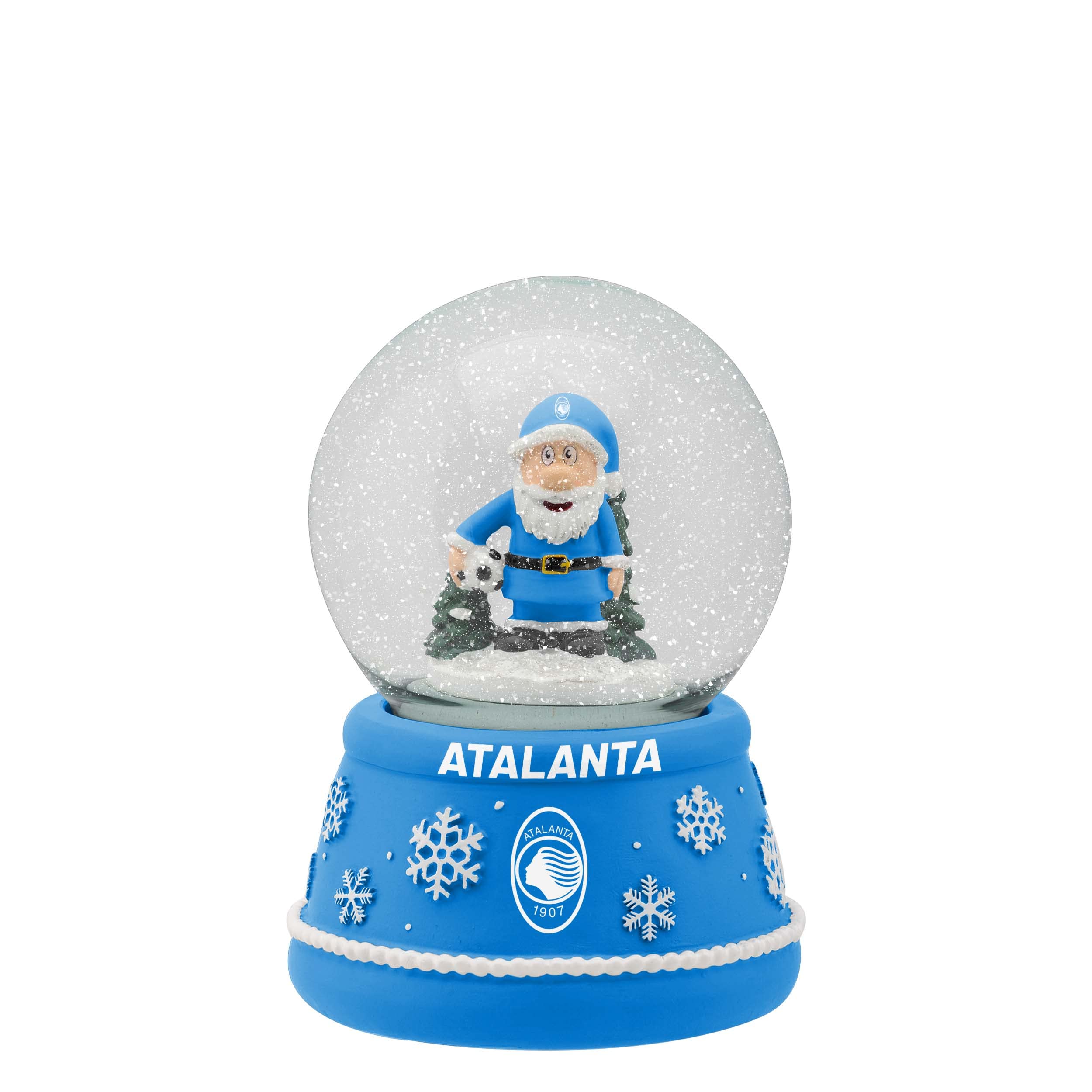 Foco Atalanta Serie A Football B.c. Fan Christmas Santa Snow Globe