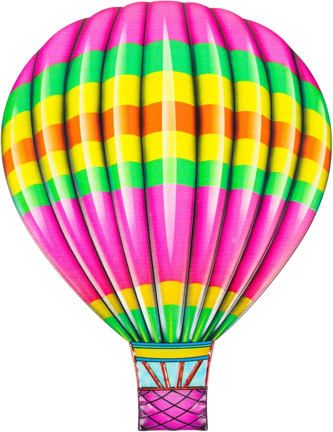 GLSTOY Iron Hot Air Balloon Metal Trim Wall Stickers Indoor