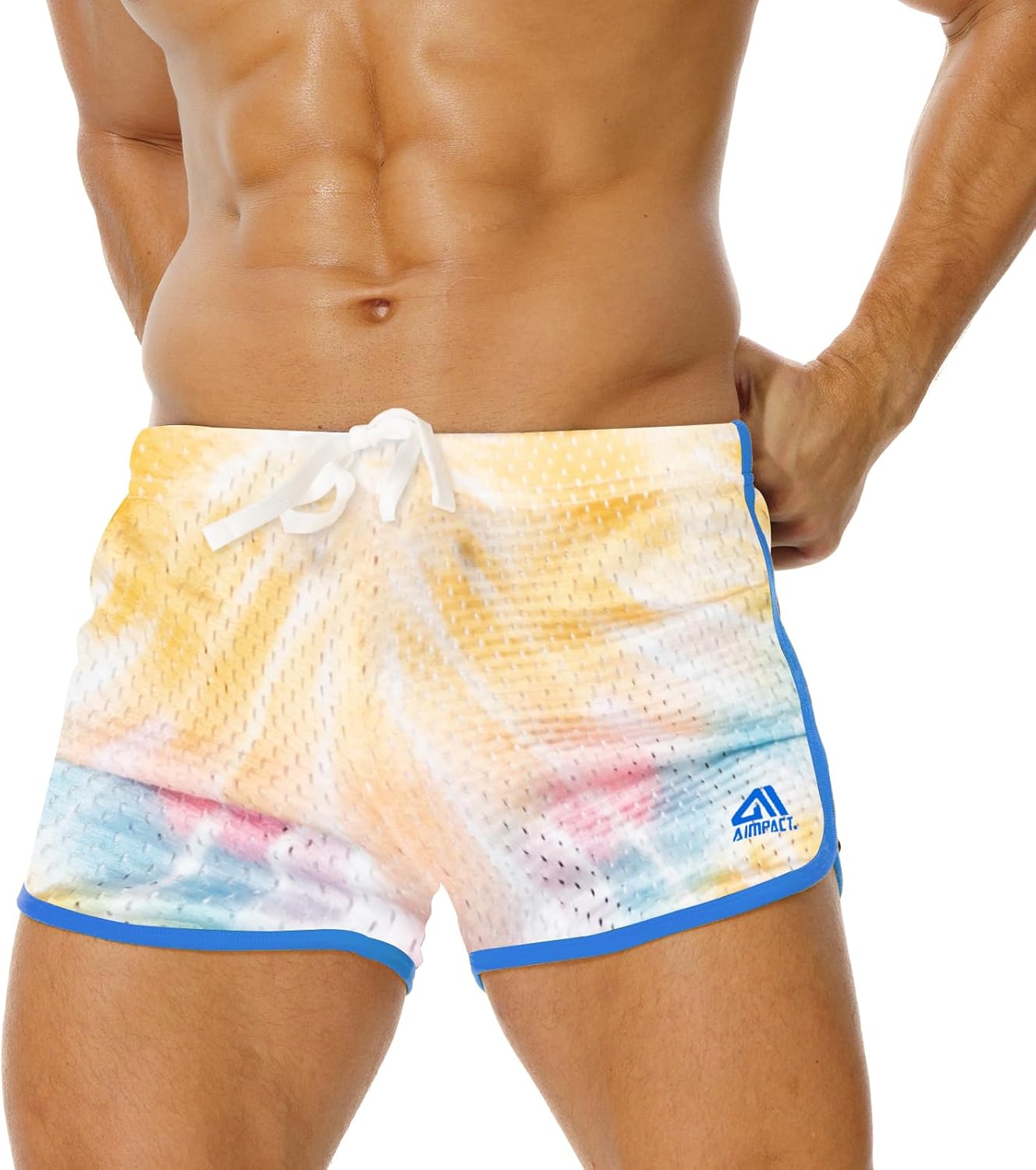 AIMPACT Mens Running Shorts Breathing Workout Gym Booty Short Shorts - Image 2