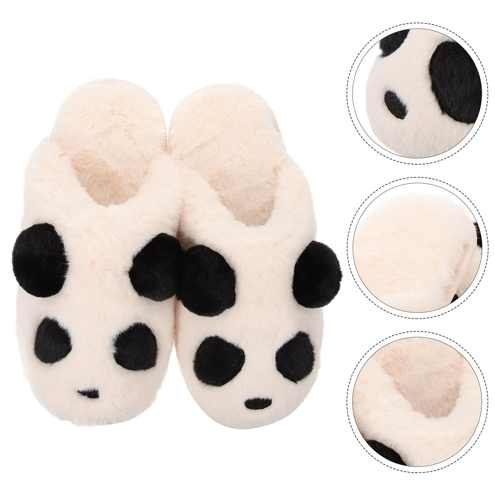 Pantofole Pelose Donna a Forma di Panda Cartone Animato Pantofole Calde da Interno Morbide e Traspiranti Scarpe Carine da Casa 28Cm 40-41 per Uso Quotidiano e Cosplay