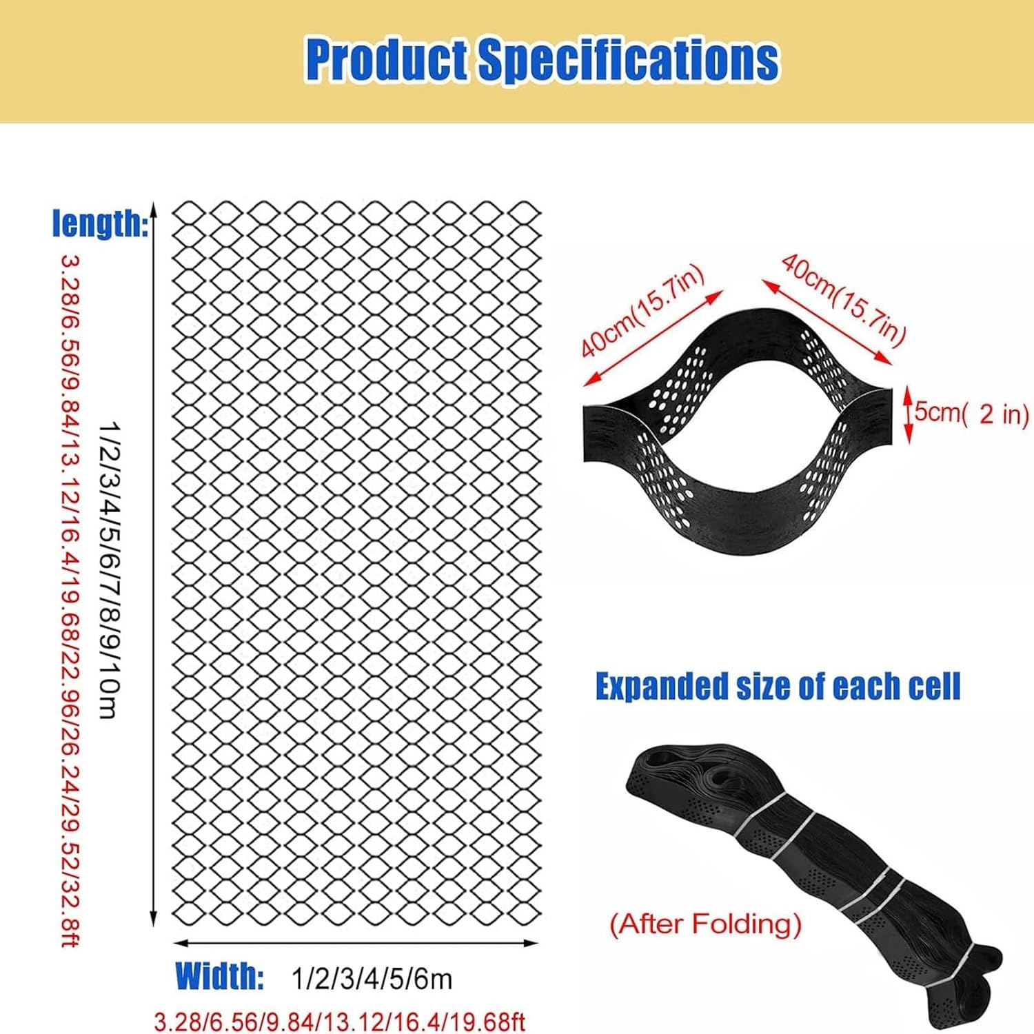 砂利の地面グリッドジオグリッド、ジオグリッドドライブウェイ のオプション拡張と折りたたみ式フローダブルジオグリッドリテーナー、庭の景