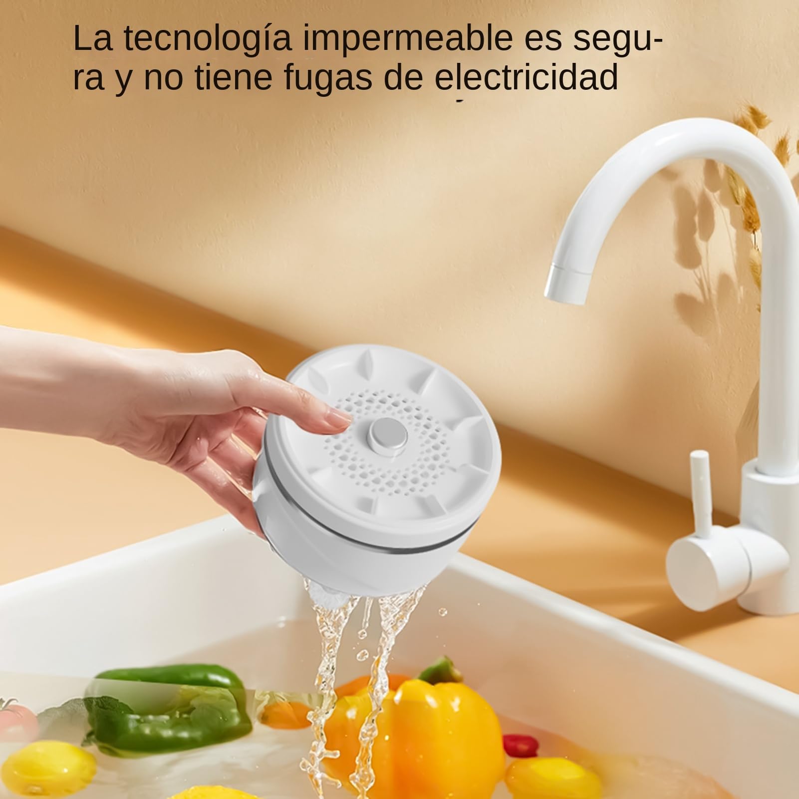 De Frutas - Limpiador de Lavado Automático | Máquina Purificadora de Frutas y Hortalizas,Para Productos Agrícolas Vajilla Mariscos Ollas Utensilios Bol Cocina Camping Barbacoa