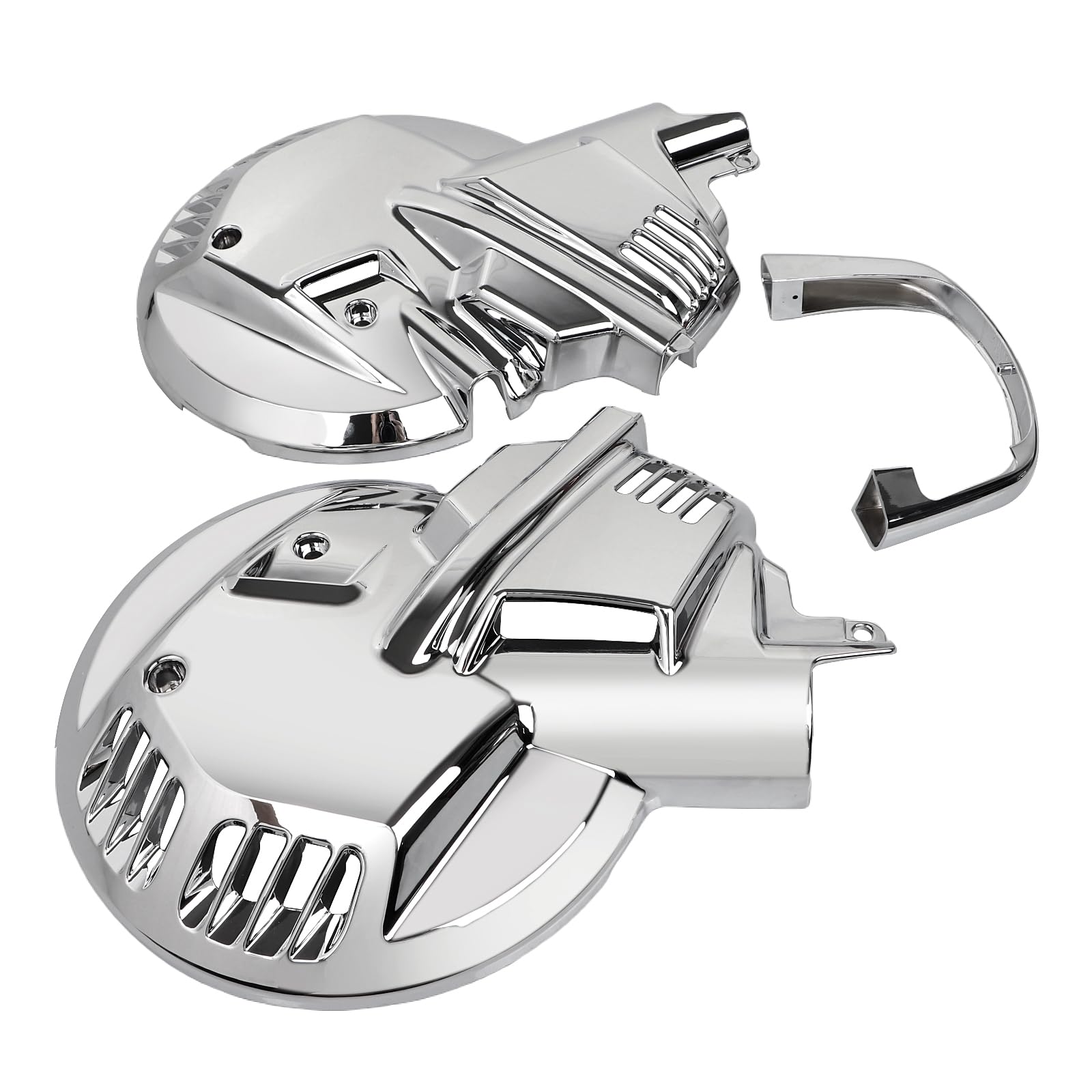 cromo sinistra e destra ABS plastica copertura del disco del rotore del freno anteriore per H-onda Goldwing 1500 GL1500SE GL1500 1988-2000