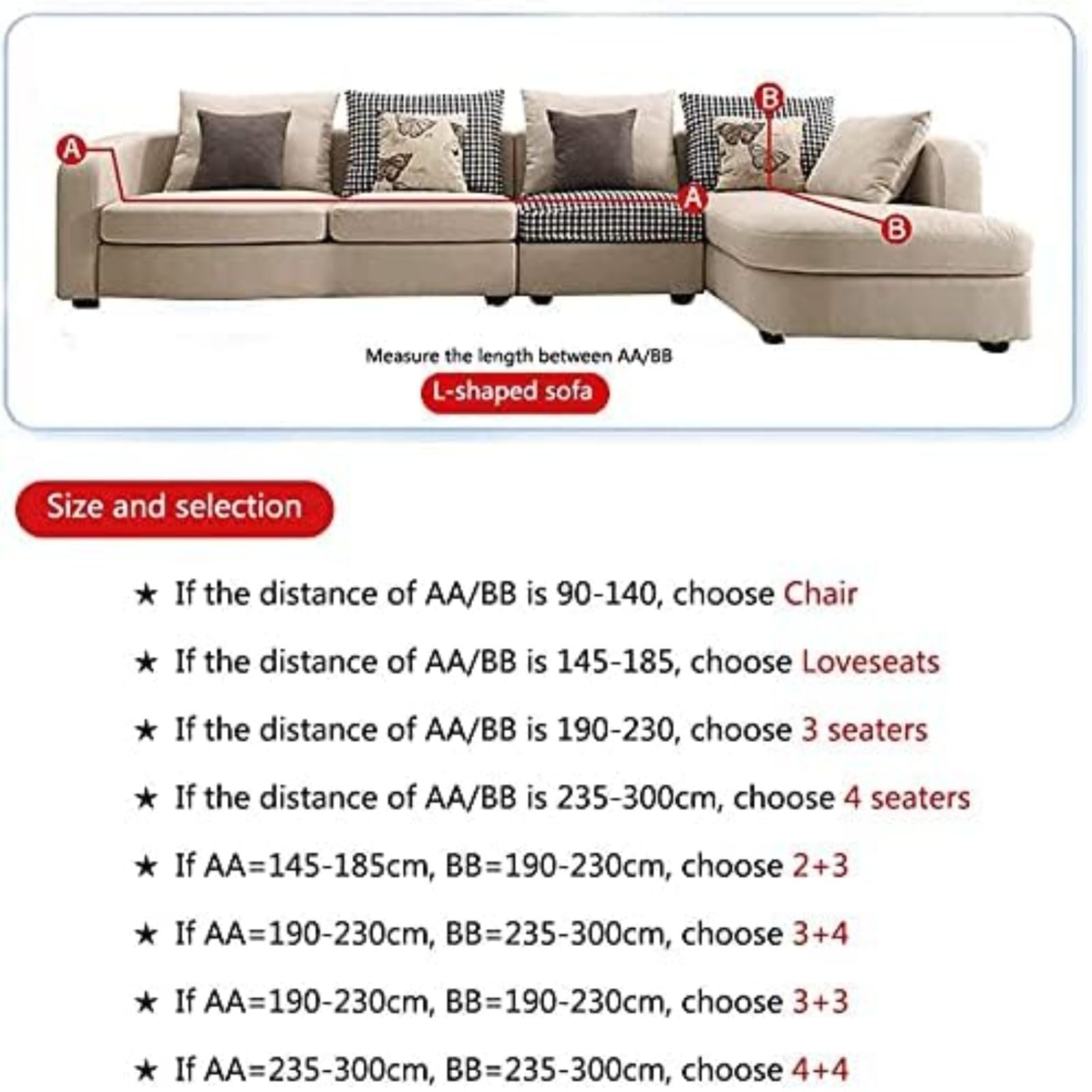 L A Forma Divano Copertura Divano Slipcover con Cinghie Elastiche Impermeabile Antiscivolo Trapuntato Mobilia Protettore per Bambini Animali Domestici 1 2 3 4 Sedili
