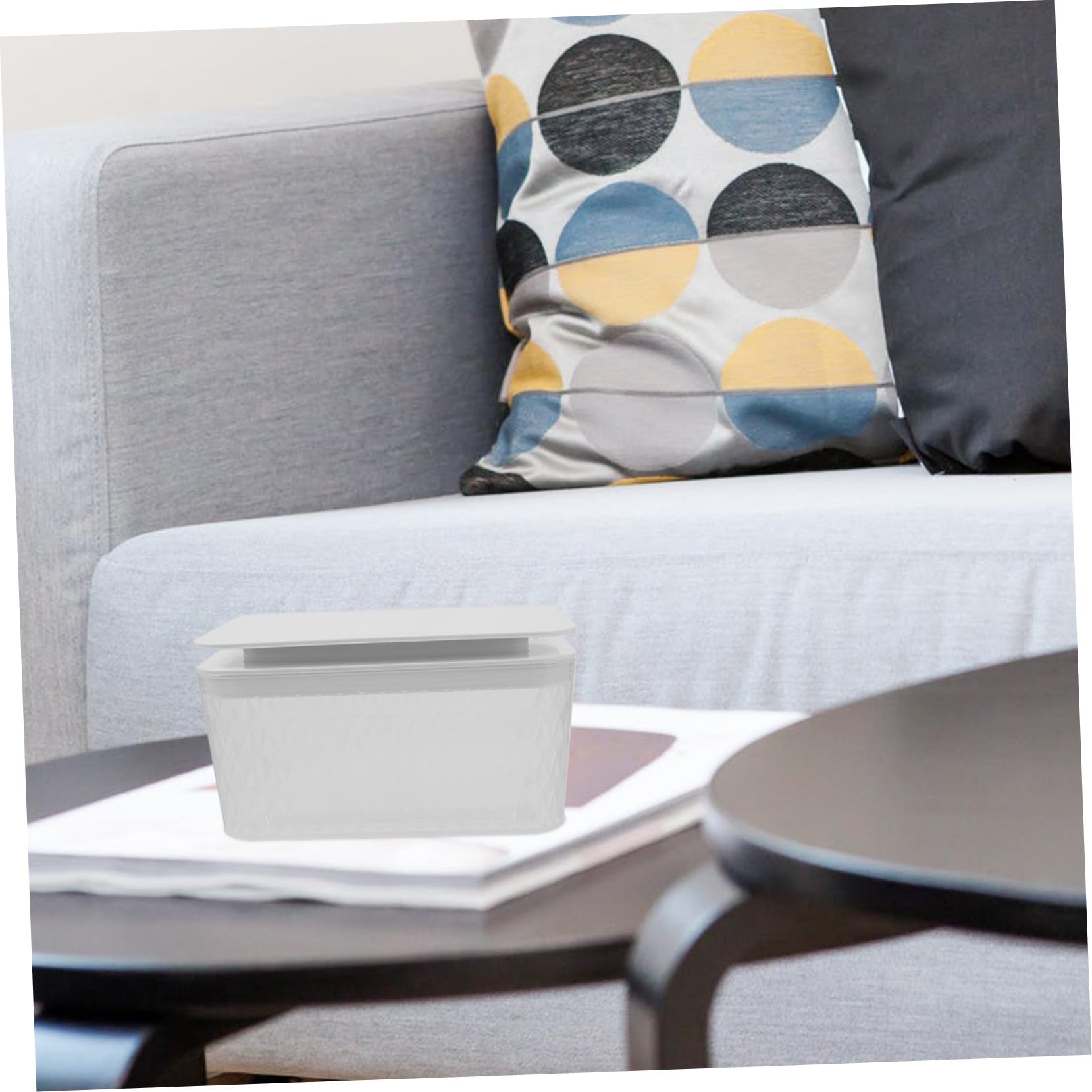 Caja Dispensadora para Toallitas Húmedas con Tapa Almacenamiento Compacto y Portátil para Baño y Salón Organizador Resistente de Plástico Práctico para Toallitas Casa y Viajes