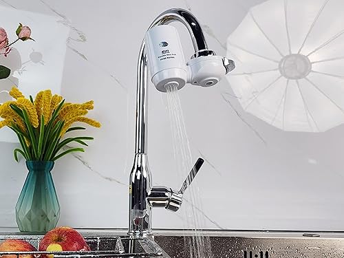 Miniatura 7 de Sistema de filtración de agua de montaje en grifo, purificador de agua sin BPA para fregadero, el filtro reemplaza 400 galones de agua, dura seis