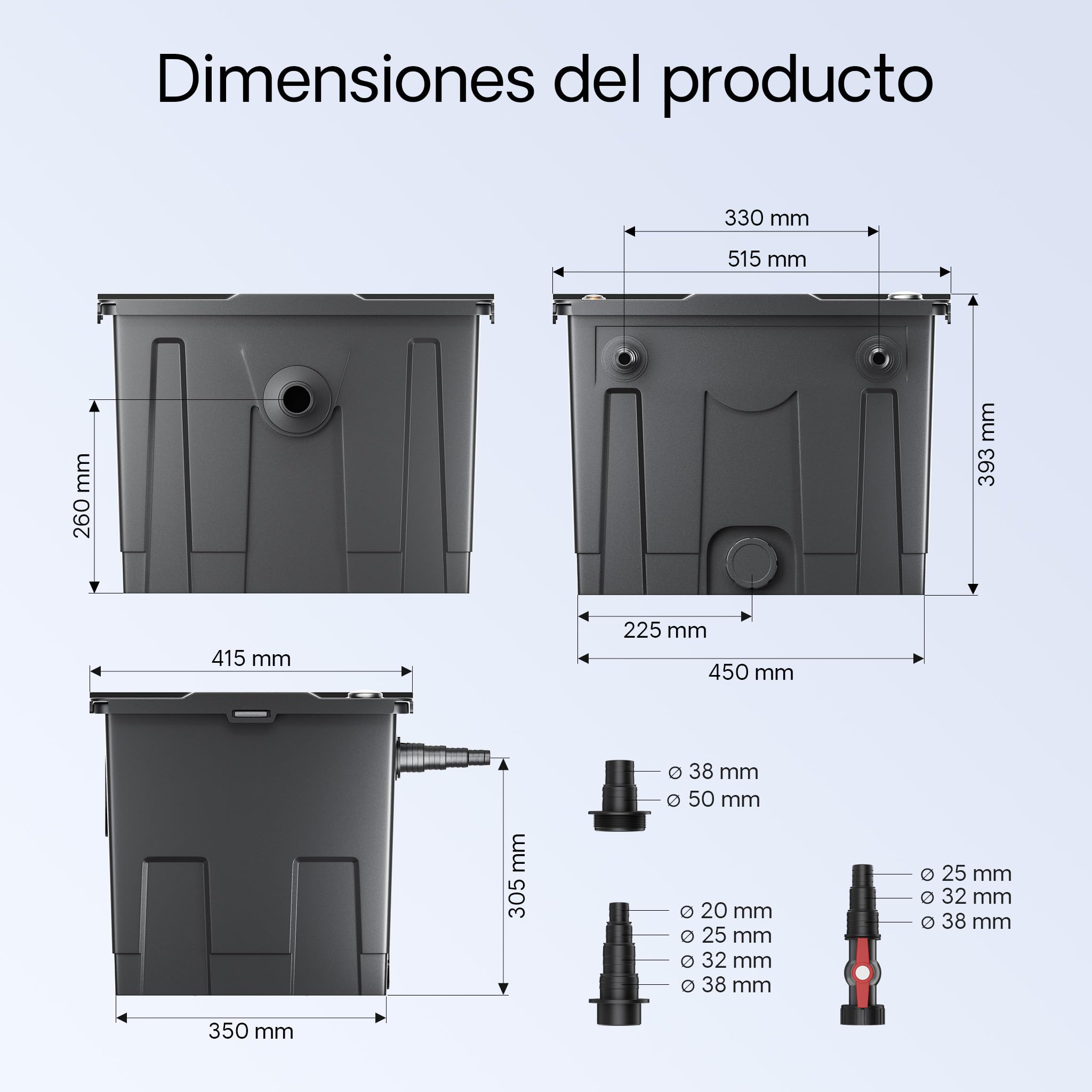 SunSun CBF-350 CUV-236 36W SET NEO6000 Bomba Manguera Set de filtro para estanque