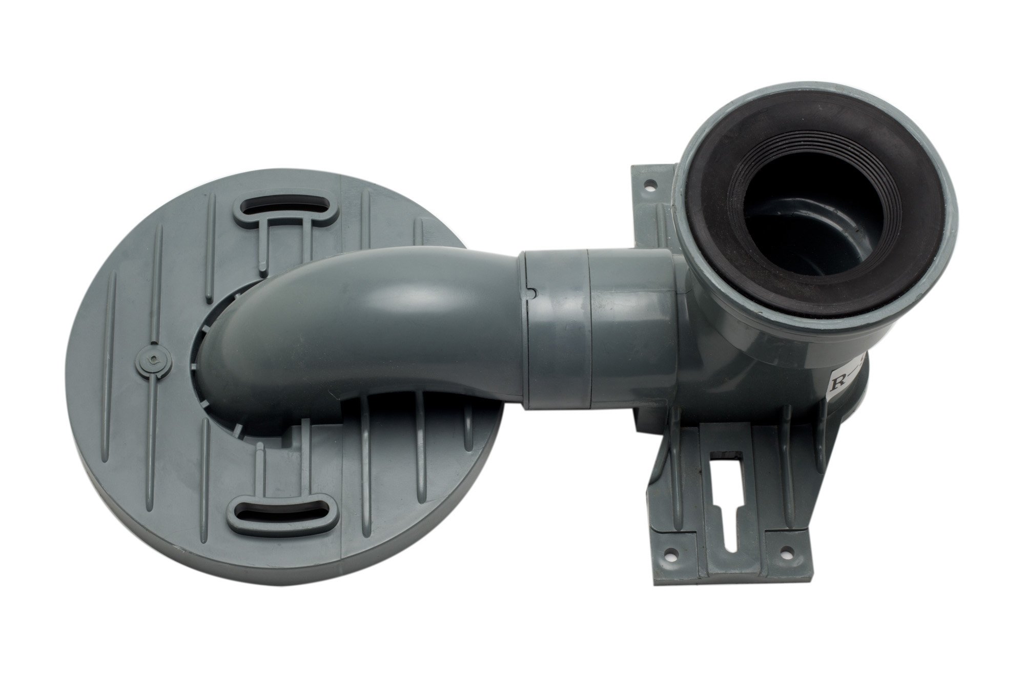 EAGO R-999TRAP Replacement PVC Toilet Trap TB336/TB358/TB351/TB353 White 15"L x 7.75"W x 6"H