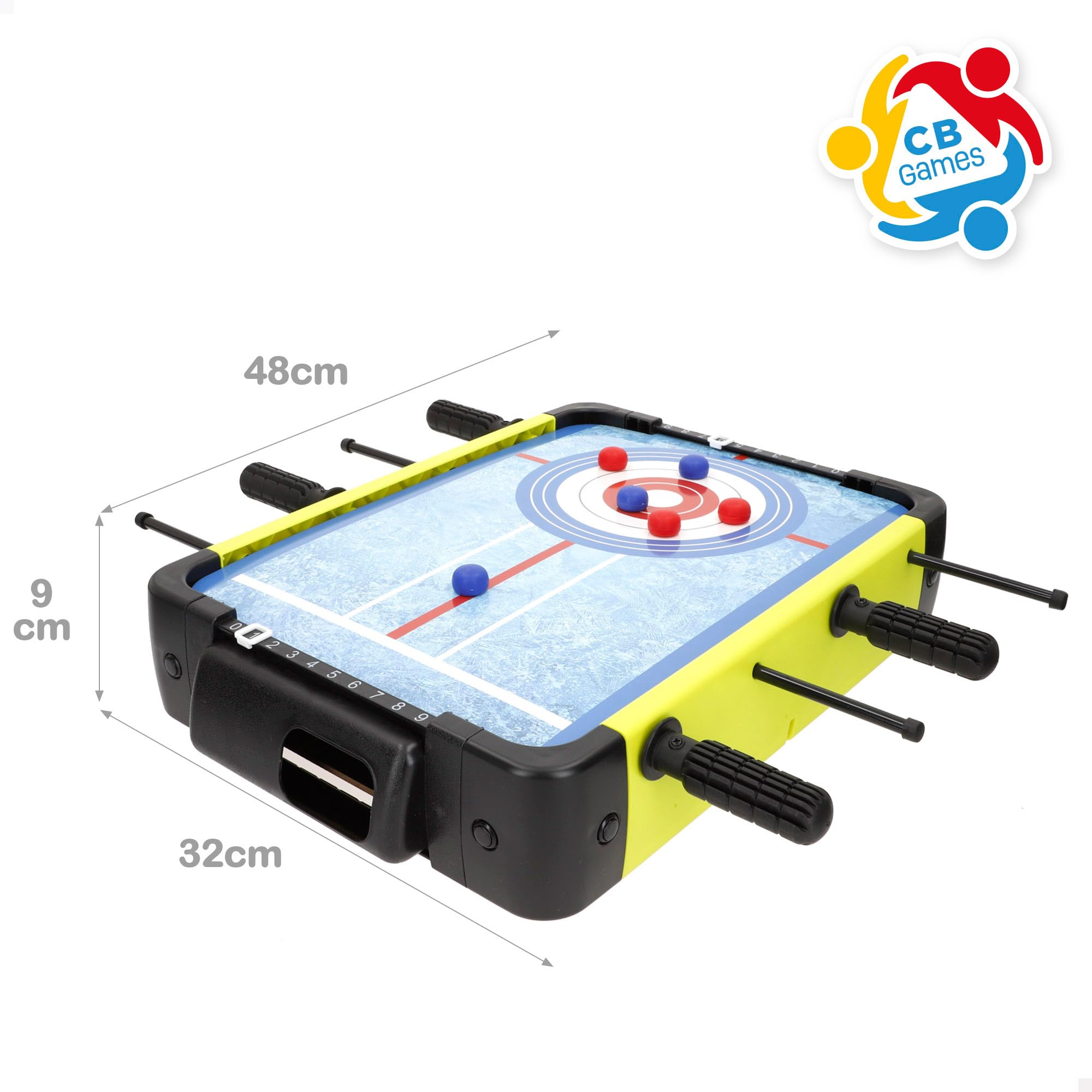 ColorBaby CB Games Set 3 Juegos de Mesa, Futbolín, Básquet, Air Hockey, para 1 ó más Jugadores, Juguetes niños 6 años, para Jugar en casa (39469)