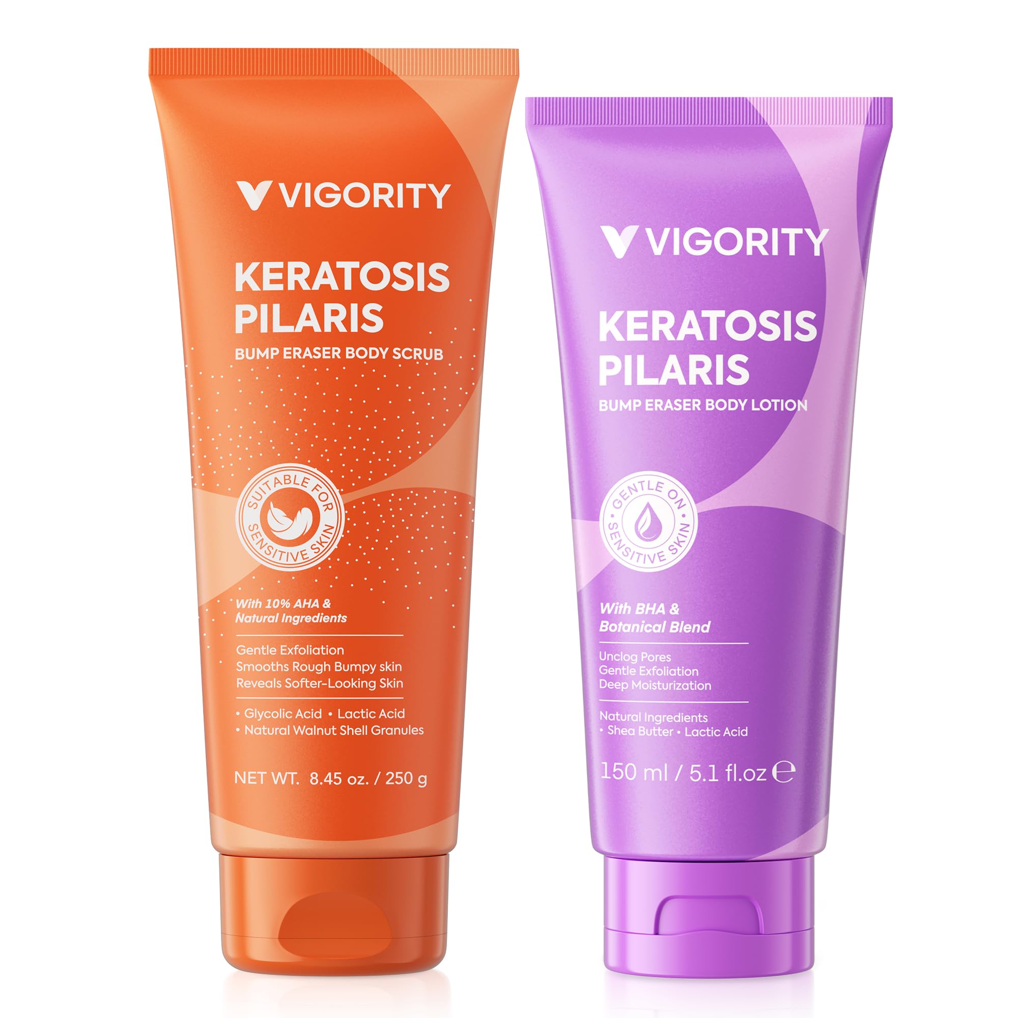 Vigority KP Bump Eraser Body Scrub & Keratosis Pilaris - scrubs and body treatments | Mubboo