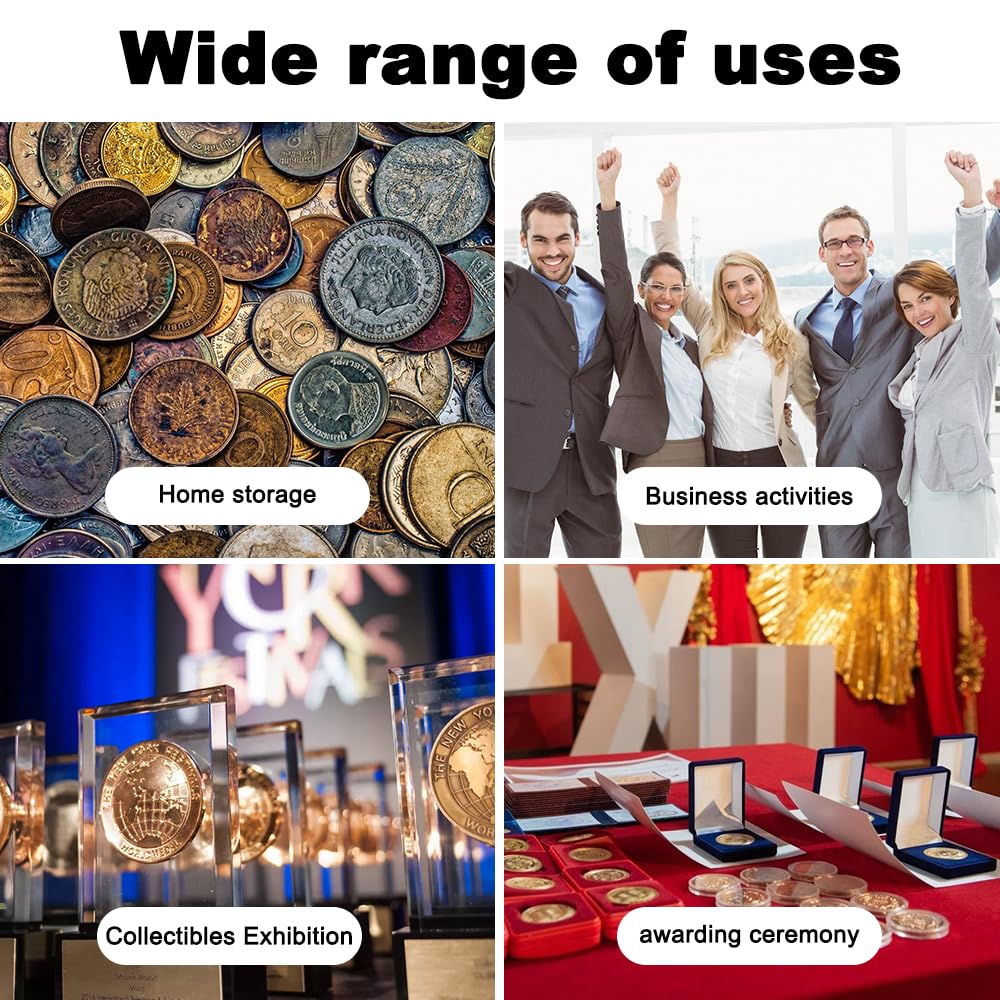 Udbrud 40 stuks muntenetui om in te drukken, muntenetui met ronde vakindeling, munten, snaphouder, acryl, zilver, dollar, munthouder voor verzamelaars, munten, hulzen, verzamelaars voor Udbrud 40 stuks muntenetui om in te drukken, muntenetui met ronde vakindeling, munten, snaphouder, acryl, zilver, dollar, munthouder voor verzamelaars, munten, hulzen, verzamelaars voor