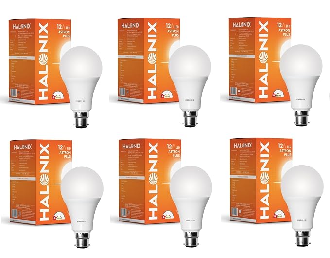 Halonix Astron Star Base B22 12-Watt LED Bulb (Pack of 6, Cool White)
