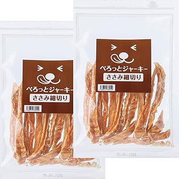 Amazon ぺろっとジャーキー ささみ細切り80ｇ 切れ込み付き 鶏ささみ 犬用おやつ 国産 無添加 ご褒美 しつけ 80g ぺろっと元気ごはん ジャーキー 通販