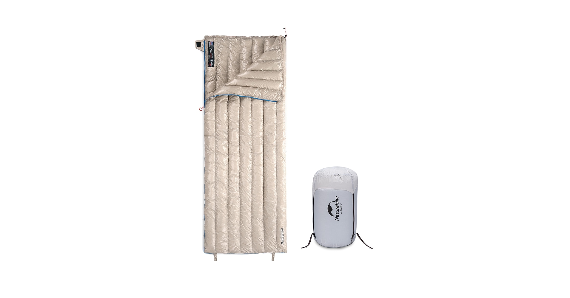 Amazon.co.jp: Naturehike 寝袋 ダウン 封筒型 シュラフ 超軽量