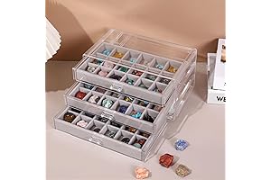 Display Cases for Collectibles Crystal | Rock