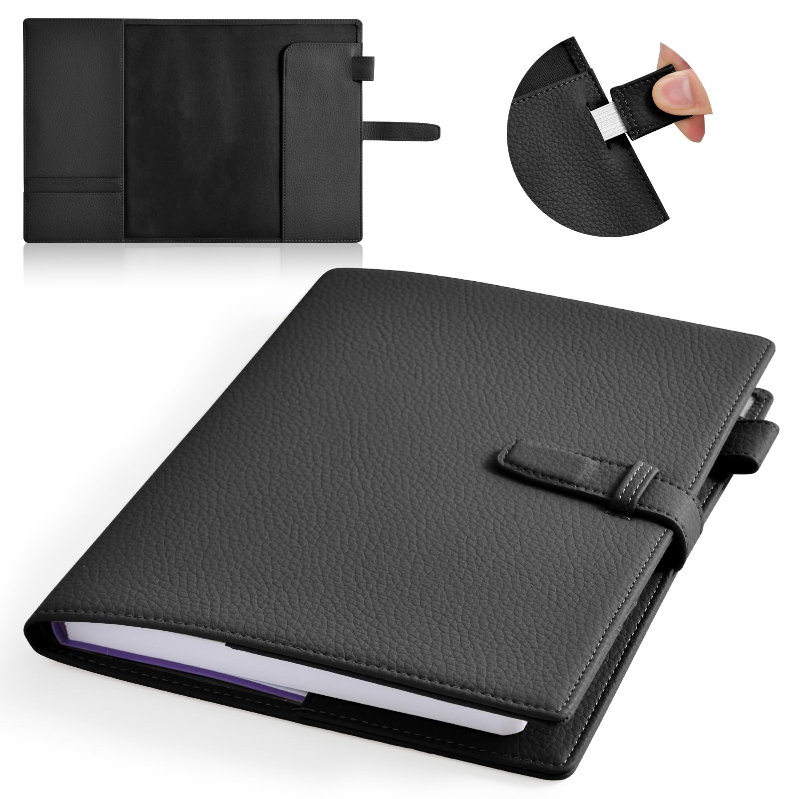 Amazon | Wasenn ノートカバー A5 手帳カバー レザー 2冊収納 厚手手帳