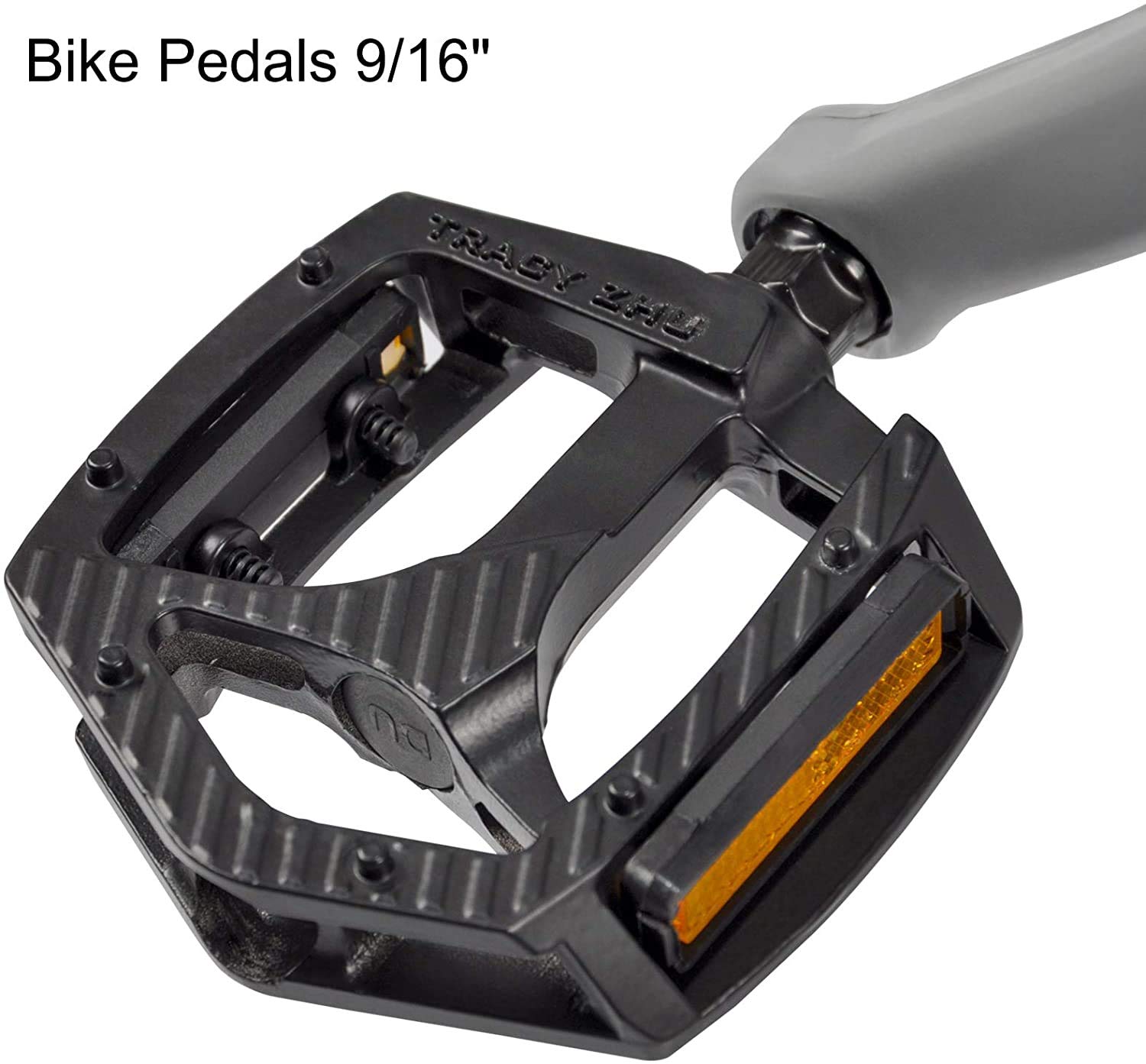 Amazon | Cyfie 自転車ペダル 9/16インチ 滑り止め フラットペダル