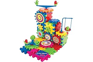 Kids Educational Toys - Motorized Spinning Gears - Toy Building Set