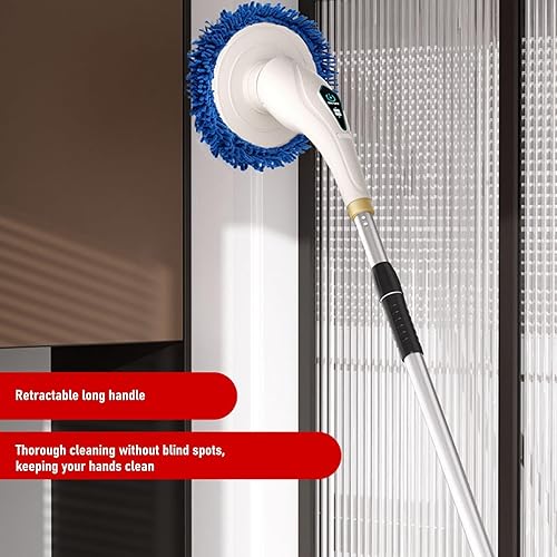 Miniatura 3 de Cepillo giratorio para limpieza de baño, cepillo eléctrico de limpieza giratoria, máquina de limpieza eléctrica para piso de pared, limpiador de