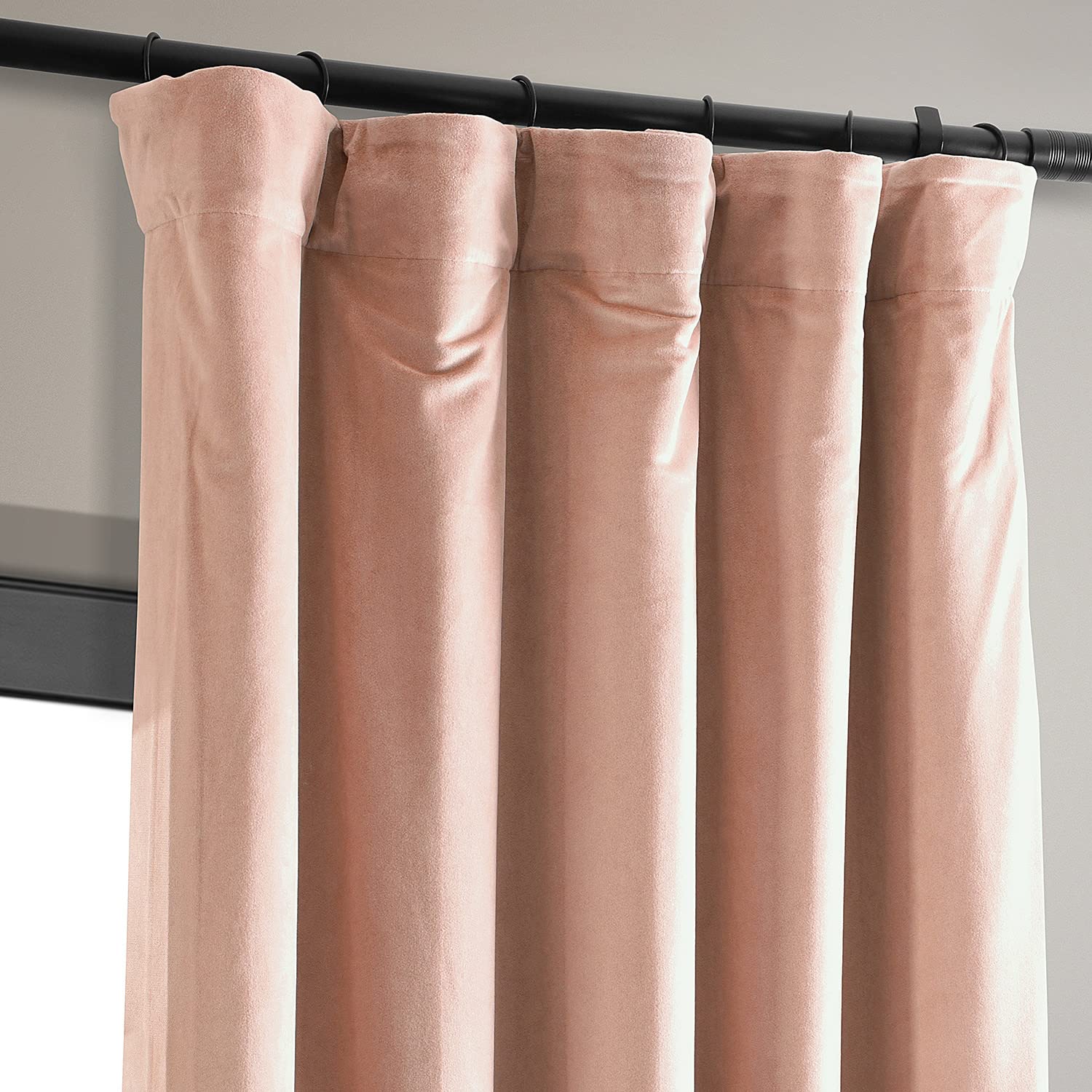 HPD Half Price Drapes Signature Velvet Thermal Blackout Curtains for Living Room 108 Inch Long (1 Panel) Rod Pocket Insulated Blackout Curtains for Bedroom Window Curtains 50W x 108L - Image 4