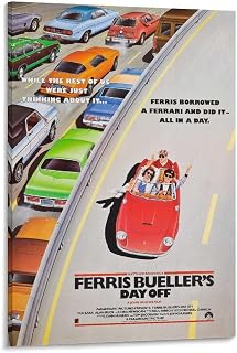 Room Aesthetic Poster Classic Movie Ferris Bueller's Day Off Movie Posters Cool Artwork Wall Art Home Decor Gift Ideas Poster Decorative Painting Canvas Wall Art Living Room Posters Bedroom Painting