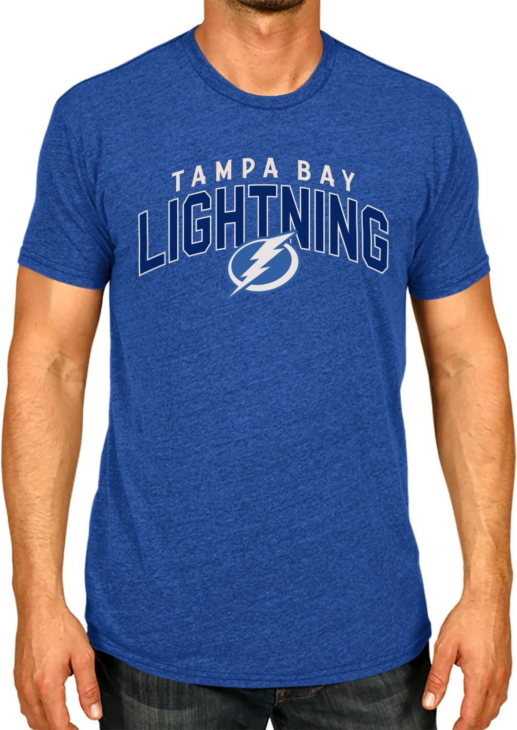 Wright & Ditson NHL Adult Powerplay Heathered Unisex T-Shirt - 100% Cotton - Tagless and Comfortable