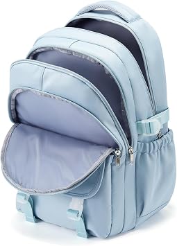 Lightweight Secondary school Backpack, Durable Rucksack Classic Bookbag for Men Women, Cute Backpack Waterproof School Bags For Teen Boys GirlsBlue