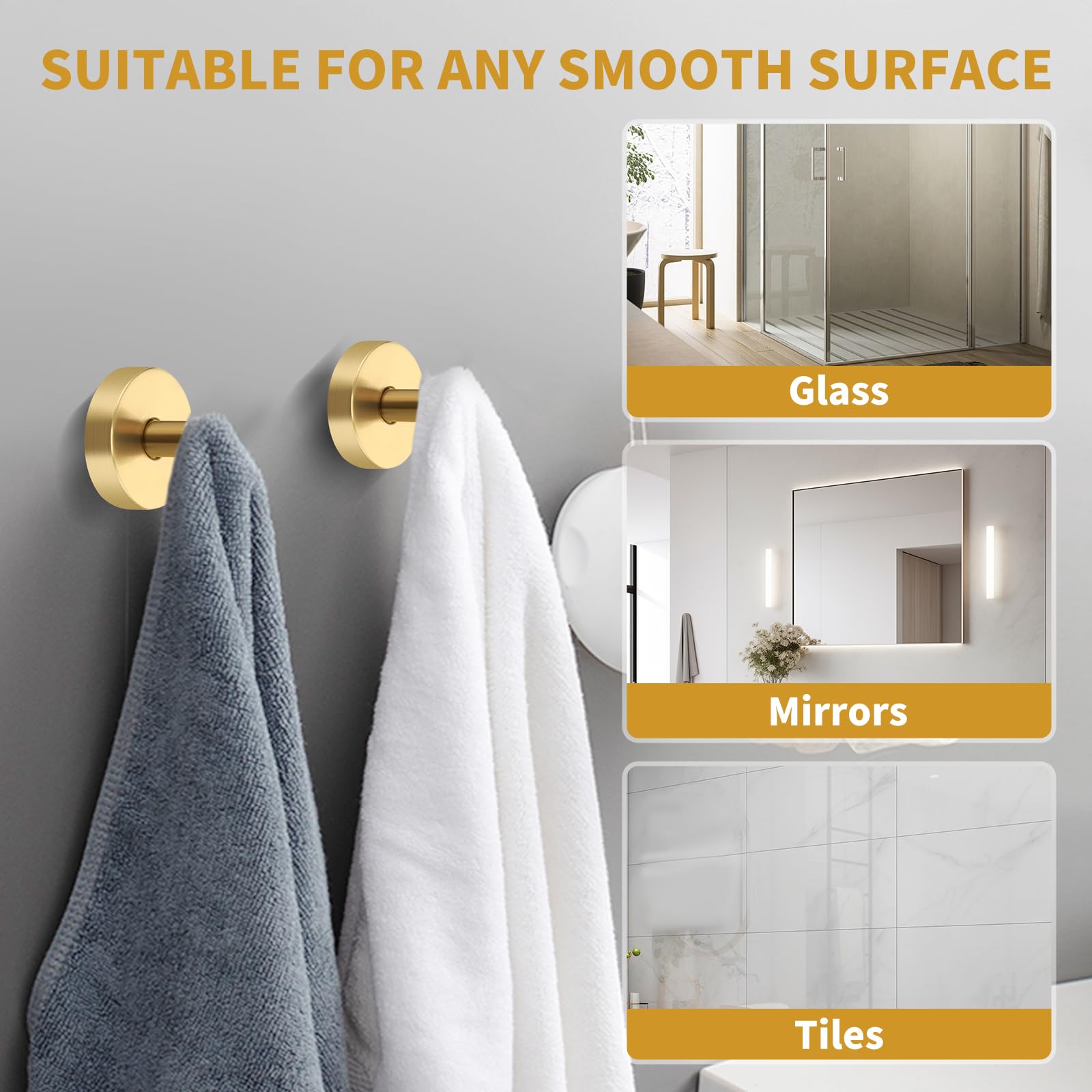 VirtuGro 2 Pièces Crochet Ventouse Salle De Bain Porte