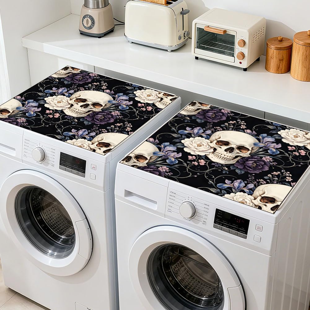 Housse de protection pour lave-linge sèche-linge tapis gothique 2X - 8