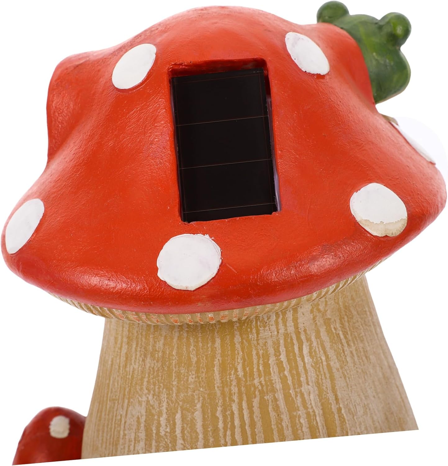 Sosoport Mushroom House Solar Light Figurine Charming Outdoor Decor for Gardens and Patios Mushroom Night Light Statue for Cute
