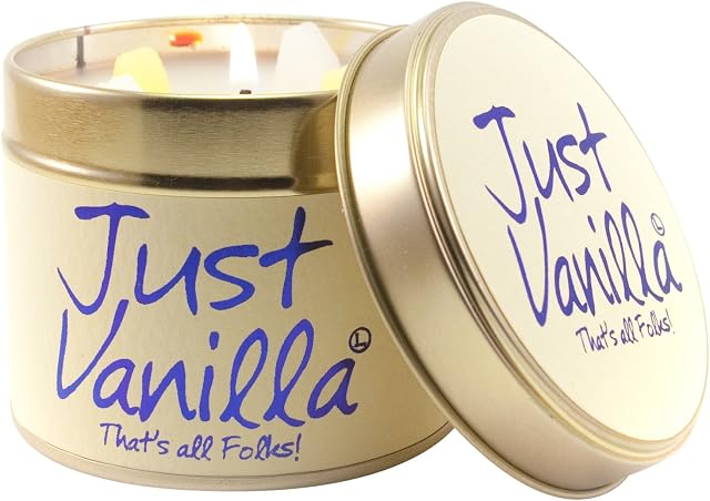 Lily Flame Just Vanilla Tin, Beige, l x 7.7cm w x 6.6cm h