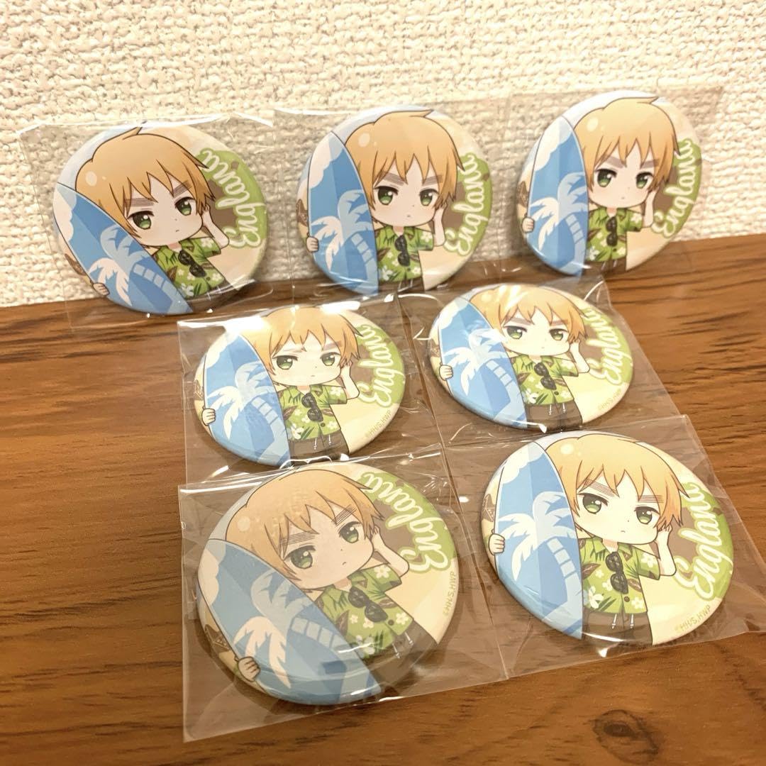 ヘタリア マルイ キャラメキストア 缶バッジ イギリス 7個 【公式通販】