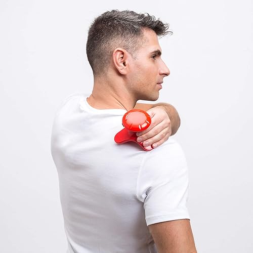 Miniatura 7 de GLOBAL RELAX BONNO Masajeador corporal vibratorio - Blanco (nuevo modelo 2023) - Masaje Shiatsu, anticelulitis, reflexología, acupresión - Masaje